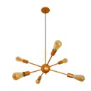Ver imagem 4 de Luminária Pendente Modelo Sputinik 06 Hastes - Moderno Elegante Ideal para Sala, Quarto Dourado