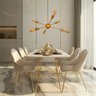 Luminária Pendente Modelo Sputinik 06 Hastes - Moderno Elegante Ideal para Sala, Quarto Dourado - 5