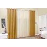 Cortina Veneza Quarto Sala 3,00(larg) x 2,50(alt) Mostarda - 1