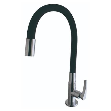Torneira Kimetais 2505/1167.C56 de Mesa para Cozinha com Bica Móvel e FLEX Vitacor Lume BLACK - 1