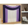 Cortina Cris 2 Metros para Varão Simples Roxo/ Lilás - 1