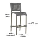 Ver imagem 5 de Banqueta Haiti em Corda Náutica Alumínio Balcão Edícula Cozinha Trama Original