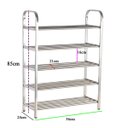 Ver imagem 6 de Sapateira Prateleira Inox 5 Andares Calçado Sandalia Tenis Rack Orgnizaçao Casa Hall de Entrada Rece