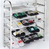 Sapateira Prateleira Inox 5 Andares Calçado Sandalia Tenis Rack Orgnizaçao Casa Hall de Entrada Rece - 4