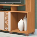 Ver imagem 5 de Estante para Tv 47 Pol. 136cm Milys H01 Off White/cinamomo - Mpozenato