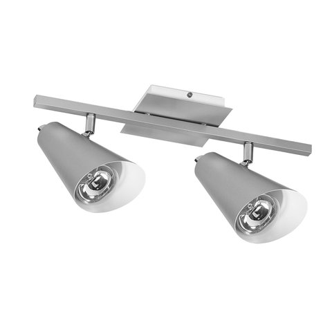 Spot Luminária PT02 Moderno 20x12x40cm 1 Unidade Prata