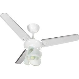 Ventilador de Teto Tron Lestia Branco e 3 Pás Transparente - 1