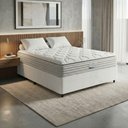 Ver imagem 3 de Cama Box com Colchão Queen Granville Pillow Top Molas Ensacadas Tecido Liso Branco Probel