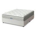 Ver imagem 1 de Cama Box com Colchão Queen Granville Pillow Top Molas Ensacadas Tecido Liso Branco Probel