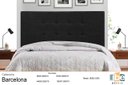 Ver imagem 3 de Cabeceira New Barcelona Estofada com Botão de Tecido para Cama Box Casal Queen Size 164cm Preto - Jb