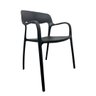 Kit 2 Cadeiras de Jantar em Polipropileno Bossa Nova Preto Empilhavel - 3