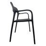 Kit 2 Cadeiras de Jantar em Polipropileno Bossa Nova Preto Empilhavel - 5