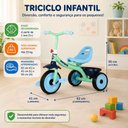Ver imagem 2 de Triciclo Infantil com Pedais e Cestinha - Azul