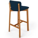 Ver imagem 7 de Kit 05 Banquetas Alta para Cozinha Sala de Jantar Bar Dara L02 Suede Azul Marinho - Lyam Decor