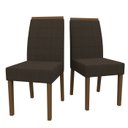 Ver imagem 3 de Conjunto Mesa Isabela 120cm com 4 Cadeiras Isis - Imbuia / Off White / Amêndoa / Lo02