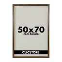 Ver imagem 1 de Moldura 50x70cm com Fundo sem Vidro Foto Poster Quadro Decorativo Imagem Sala:marrom