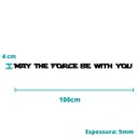 Ver imagem 4 de Adorno May The Force Be With You / frase Decorativa De Parede, lettering, 3D - Toque 3D:Preto