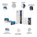 Ver imagem 3 de Quarto Infantil 3 Peças com Mini Cama Carro Azul Z53 - Mpozenato