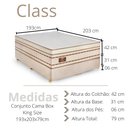 Ver imagem 6 de Cama Box Casal King Size 193x203x79cm Class Gazin Colchões Megasul