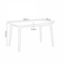 Ver imagem 2 de Mesa Retângular Madeira 160cm Finlândia Rivatti