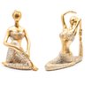 Kit 2 Bailarina Estátua Decorativa Yoga Enfeite Casa Sala Estatueta Decoração Menina Ginasta Ballet  - 1