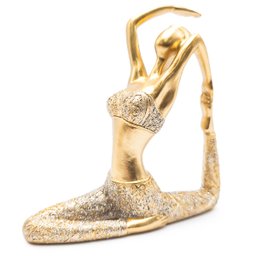 Kit 2 Bailarina Estátua Decorativa Yoga Enfeite Casa Sala Estatueta Decoração Menina Ginasta Ballet  - 4