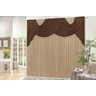 Cortina Livia Decorativa Para Sala Ou Quarto Com Bando Em Tecid - 1