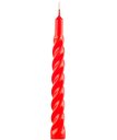 Ver imagem 2 de Kit 6 Vela Espiral Decoração Natalina Vermelha Torcida 20cm