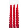 Kit 6 Vela Espiral Decoração Natalina Vermelha Torcida 20cm - 3