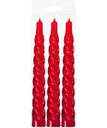Ver imagem 3 de Kit 6 Vela Espiral Decoração Natalina Vermelha Torcida 20cm