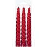 Kit 6 Vela Espiral Decoração Natalina Vermelha Torcida 20cm - 3