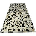 Ver imagem 1 de Tapete Couro Preto Branco Salino Amarelo 1,50x3,00 C/b Pç 10