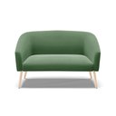Ver imagem 3 de Namoradeira 02 Lugares Stella Suede Pés Palito Natural - D’Rossi - Verde