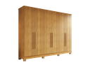 Ver imagem 2 de Roupeiro Moderna 6 Portas 100% MDF com Pes CHF Moveis Cinamomo