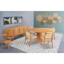 Sala de Jantar Completa 4 Cad 1,5m -Macedónia- Decora Móveis - 1