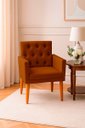 Ver imagem 2 de Kit 2 Poltronas Cadeira com Capitonê para Sala Clássica e Confortável em Suede