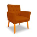 Ver imagem 5 de Kit 2 Poltronas Cadeira com Capitonê para Sala Clássica e Confortável em Suede