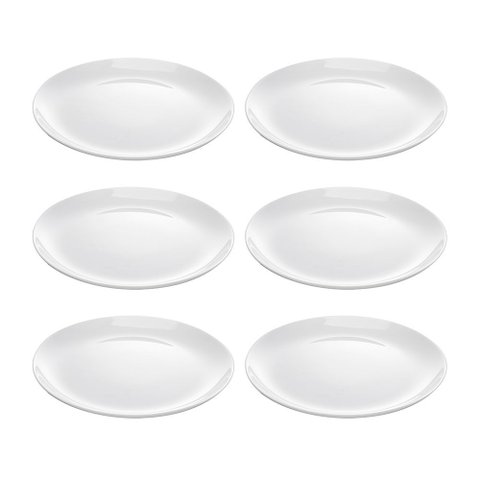 Jogo de Pratos Raso de Jantar Essenza Opaline 6 Peças 25,5 Cm - Rojemac Profissional 21689/6