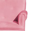 Ver imagem 4 de Poltrona Amamentação com Puff Laura Suede Rosa - Vallisa Decor