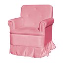Ver imagem 2 de Poltrona Amamentação com Puff Laura Suede Rosa - Vallisa Decor