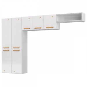 Cozinha de Aço Compacta Diamante 7 Portas Branco 818409 - Telasul