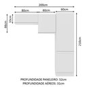 Ver imagem 4 de Conjunto Área Serviço 2 Armários e 1 Torre em MDF Madesa