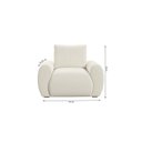 Ver imagem 3 de Poltrona Fixa 1 Lugar Chenille Murale 111cm Yescasa
