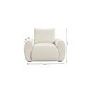 Ver imagem 3 de Poltrona Fixa 1 Lugar Chenille Murale 111cm Yescasa