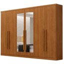 Ver imagem 1 de Guarda Roupa Casal Jalisco 6 Portas 8 Gavetas com Espelho Cinamomo - Novo Horizonte