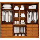 Ver imagem 3 de Guarda Roupa Casal Jalisco 6 Portas 8 Gavetas com Espelho Cinamomo - Novo Horizonte