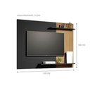 Ver imagem 3 de Painel para Tv 50 Polegadas La Spazia Preto Ripado