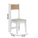 Ver imagem 6 de Kit 4 Cadeiras Delta – Courino Revestido Estrutura 100% Mdf Mel/savana – Sonetto