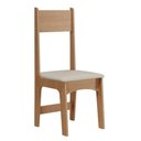 Ver imagem 2 de Kit 4 Cadeiras Delta – Courino Revestido Estrutura 100% Mdf Mel/savana – Sonetto