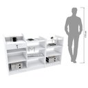 Ver imagem 4 de BALCÃO CAIXA LOJA 100% MDF M131.2021.B (EXPOSITOR DUPLO) MUNDI MOVEIS